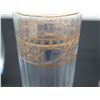 Image 8 : Qty 6 Stemmed Champagne Flutes w/ Floral Design 9"H