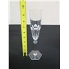 Image 10 : Qty 2 Stemmed Baccarat Champagne Flutes on Hexagon Base 9.5"H