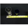 Image 8 : Qty 9 Shot Glasses: Red Swirl & Blue