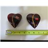 Image 8 : Qty 2 Baccarat Red Hearts Signed by Artist 3"W