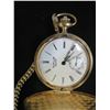 Image 4 : Chs. Tissot & Fils Depuis 1853 Swiss Made Pocket Watch 2"dia w/ Chain
