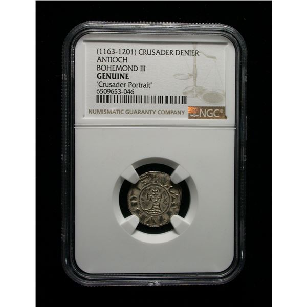 Antioch Crusader Denier, AD 1163-1201
