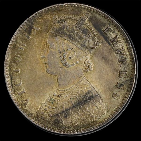 India Half Rupee 1879-C, Very Scarce