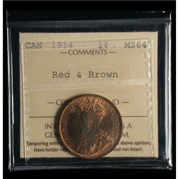 1914 One Cent, ICCS MS-64