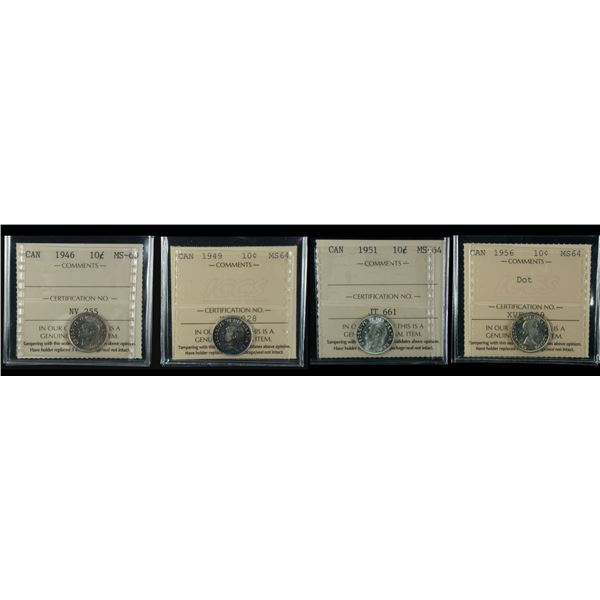 Ten Cents ICCS Group - Lot of 4