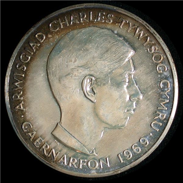 Prince of Wales Investiture Silver Medal, 1969
