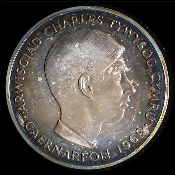 Prince of Wales Investiture Silver Medal 1969, Large Format