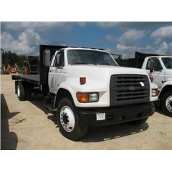 1998 FORD F800 FLAT DUMP