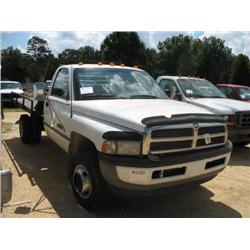 1997 DODGE RAM 3500 S/A FLATBED