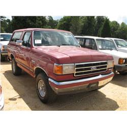 1991 FORD BRONCO SILVER ANNIVERSARY 4X4
