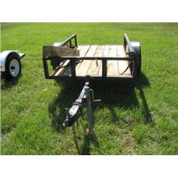 SHOPBUILT 4'X8' TILT TRAILER (BILL OF SALE ON