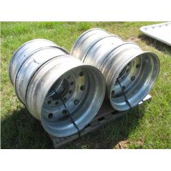 (1) LOT 6 ALUMINUM TRUCK WHEELS