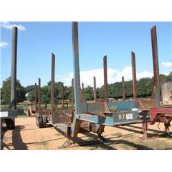 1997 PITTS LP 42-4 4 BOLSTER LOG TRAILER