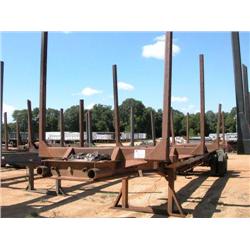 1974 SHOPBUILT 4 BOLSTER LOG TRAILER