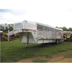 SHOPBUILT 24' ALUMINUM STOCK TRAILER