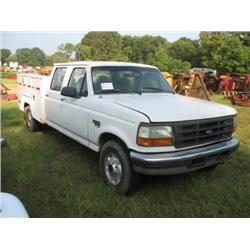 1995 FORD F350 CREW CAB SERVICE TRUCK