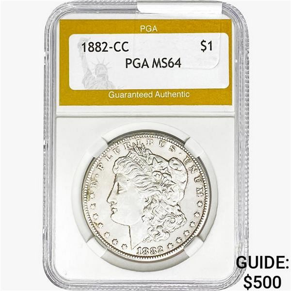 1882-CC Morgan Silver Dollar PGA MS64