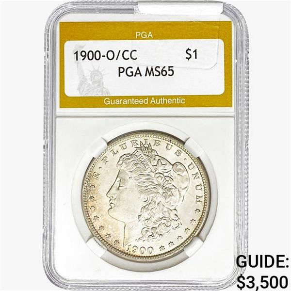 1900-O/CC Morgan Silver Dollar PGA MS65