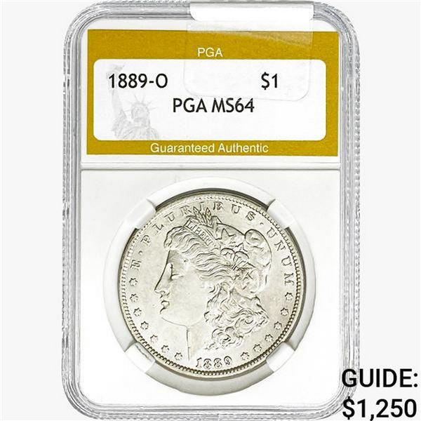 1889-O Morgan Silver Dollar PGA MS64
