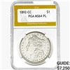 Image 1 : 1892-CC Morgan Silver Dollar PGA MS64 PL