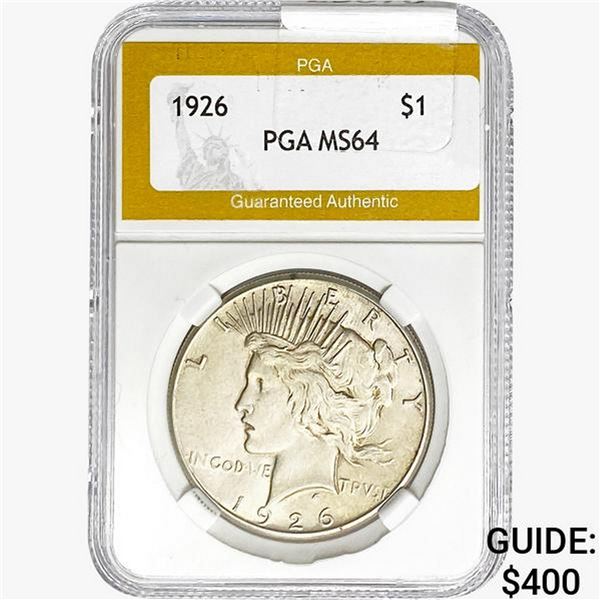 1926 Silver Peace Dollar PGA MS64