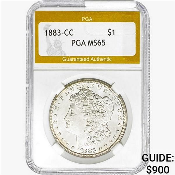 1883-CC Morgan Silver Dollar PGA MS65