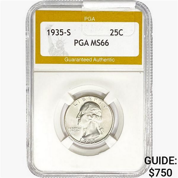 1935-S Washington Silver Quarter PGA MS66