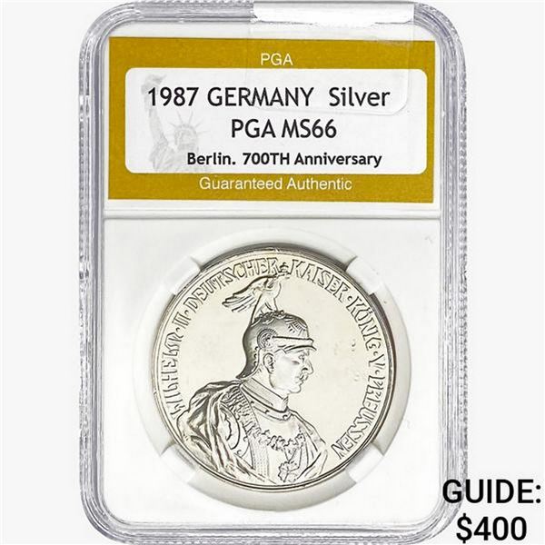 1987 Germany Silver 700th Anniv. PGA MS66