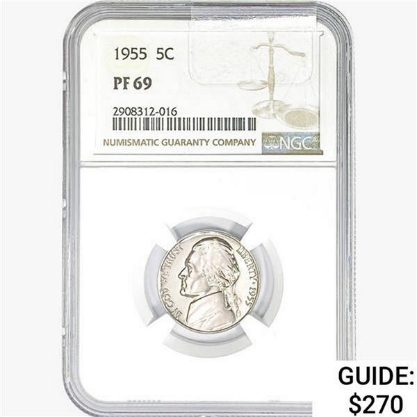 1955 Jefferson Nickel NGC PF69