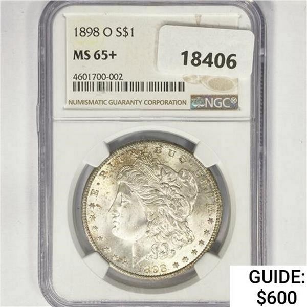 1898-O Morgan Silver Dollar NGC MS65+