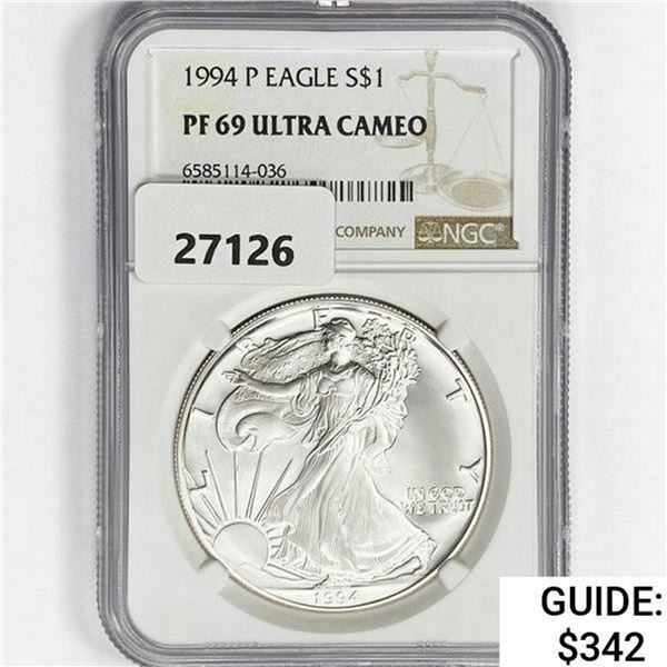 1994-P American Silver Eagle NGC PF69 UC