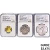 Image 1 : 2022 Negro Leagues Proof Set (3) NGC PF UC