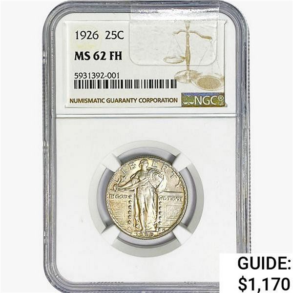 1926 Standing Liberty Quarter NGC MS62 FH