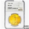 Image 1 : 1924 $20 Gold Double Eagle NGC MS66+