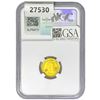 Image 2 : 2023 G.Britain GÂ£10 1/10oz. Gold NGC MS70 QEII OBV