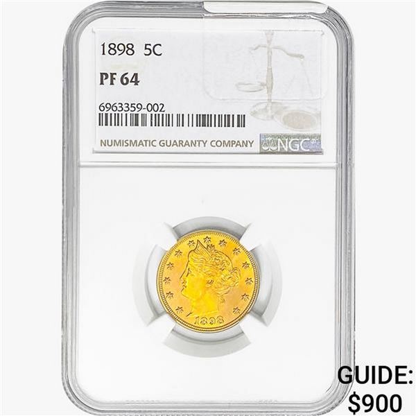 1898 Liberty Victory Nickel NGC PF64