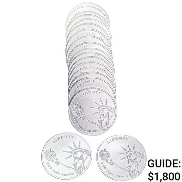 1oz Silver Rounds (20)