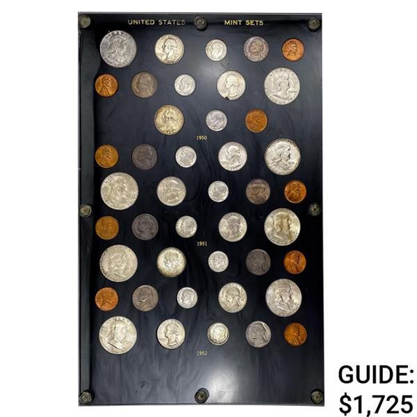 [43]1950-1952 U.S. Mint Sets 1C-50C