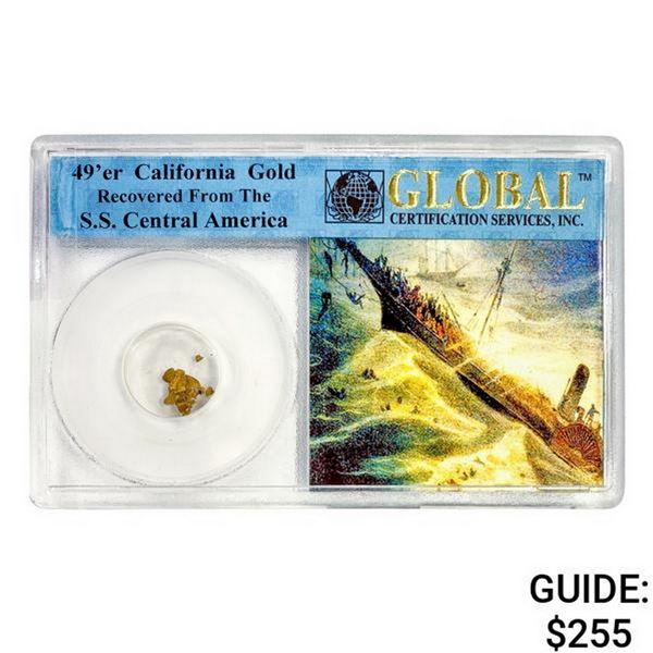 1857 49er CA Pinch of Gold S.S. Shipwreck Cen. Am.