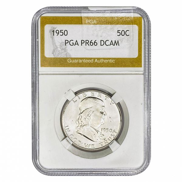 1950 Franklin Half Dollar PGA PR66 DCAM