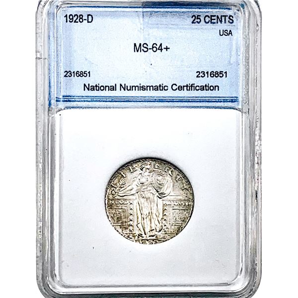 1928-D Standing Liberty Quarter NNC MS64+
