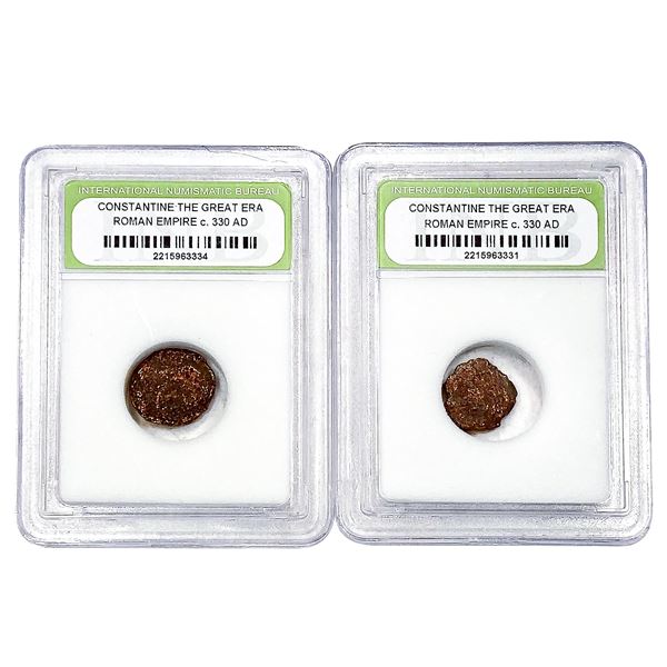 c. 330 AD Constantine the Great Roman Coinage [2 Coins]
