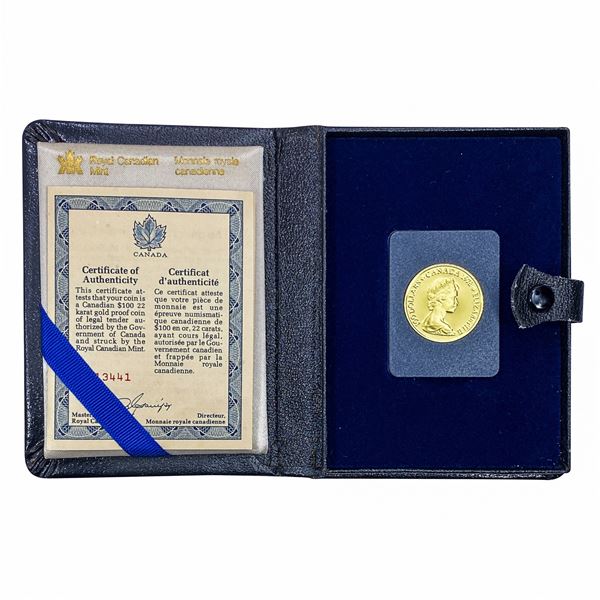 1978 Canada $100 22K .5oz Gold