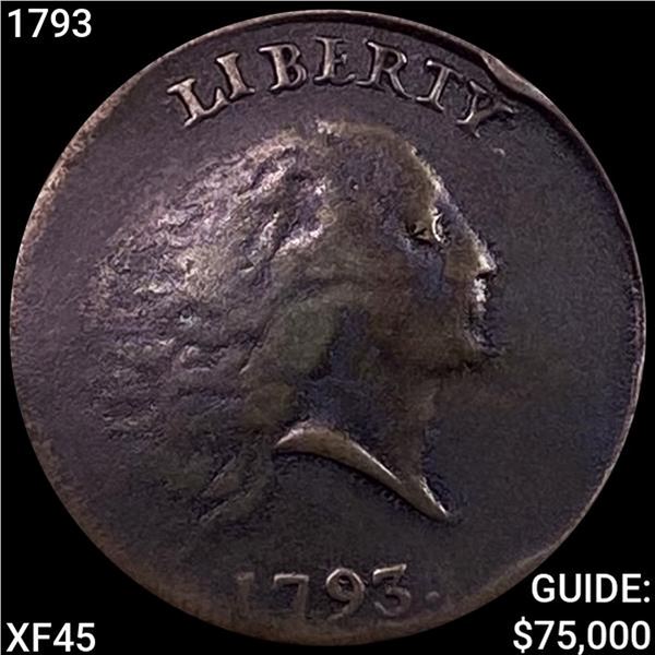 1793 Chain Cent NEARLY UNCIRCULATED