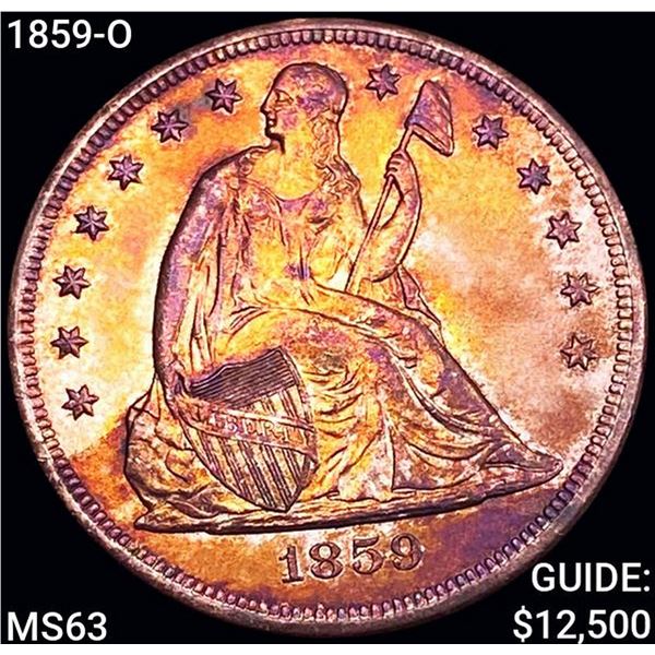 1859-O Seated Liberty Dollar CHOICE BU