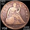 Image 1 : 1870-CC Seated Liberty Dollar NICELY CIRCULATED