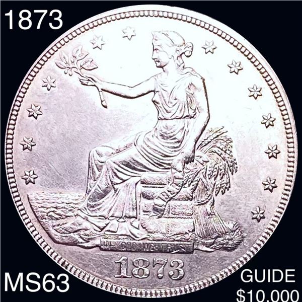 1873 Silver Trade Dollar CHOICE BU