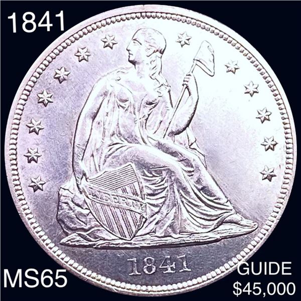 1841 Seated Liberty Dollar GEM BU
