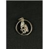 Image 2 : Sterling Silver 1" Diam Nude Woman Pendant