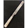 Image 1 : Victorian Knife Mother Of Pearl, Sterling Handle